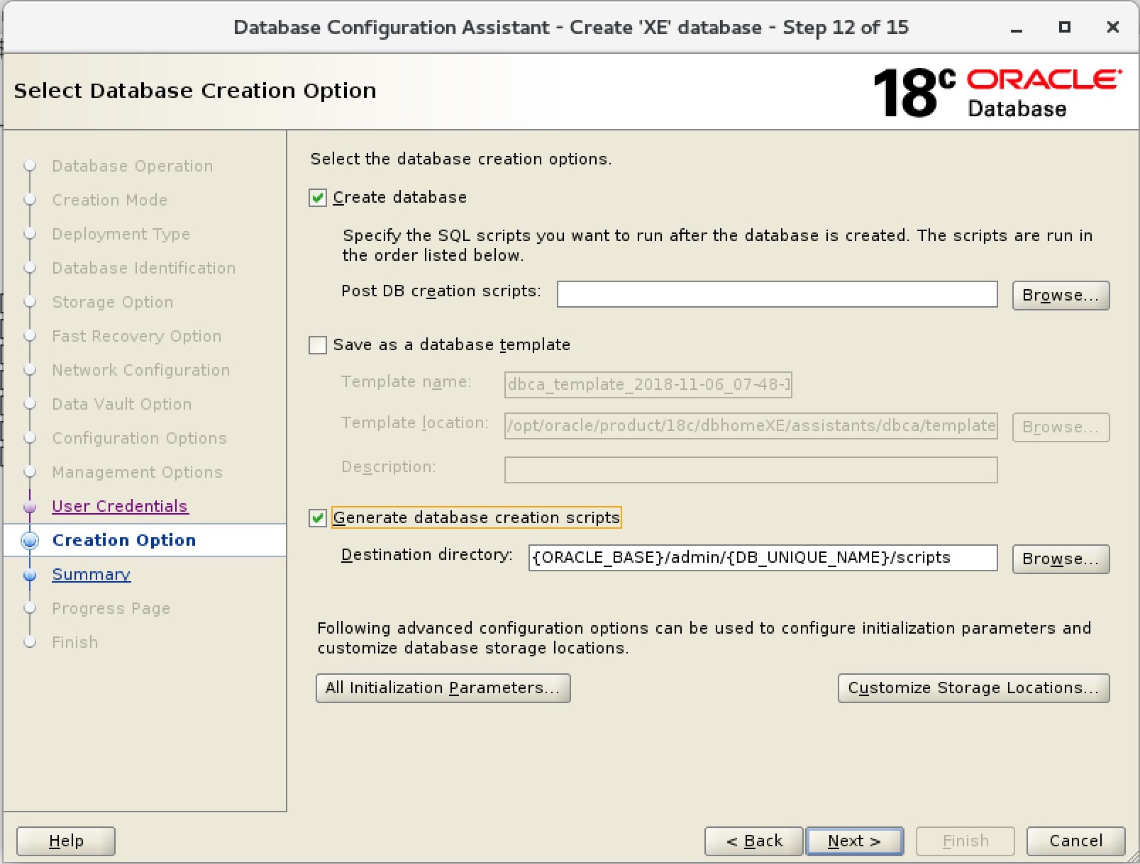 Oracle 18c Express Edition: How To Create A Non-Container-Database ...