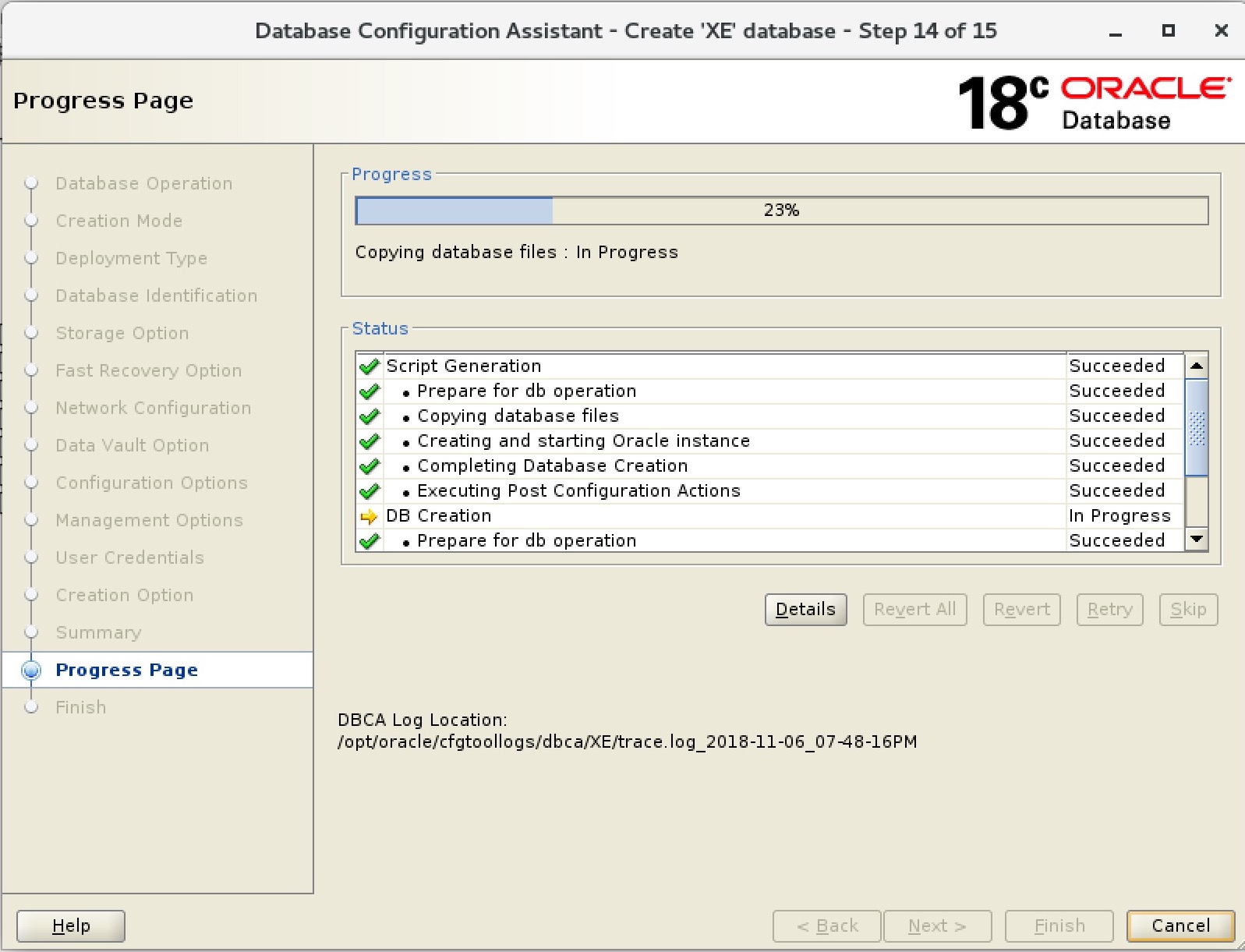 Oracle 18c Express Edition: How To Create A Non-Container-Database ...